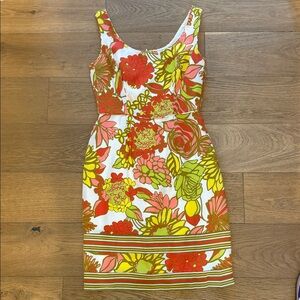 Trina Turk Brigh Floral Silk Shift Dress - 0